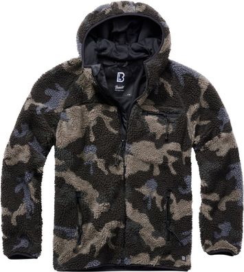 Brandit Jacke Teddyfleece Worker Jacket in Darkcamo