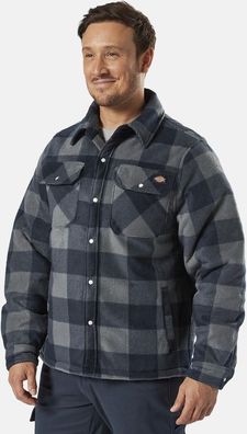 Dickies Herren Fleecejacke Portland Shirt Blue