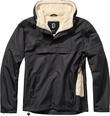 Brandit Jacke Windbreaker Sherpa in Black