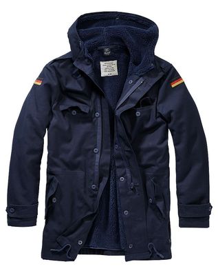 Brandit Jacke BW Parka Flag in Navy