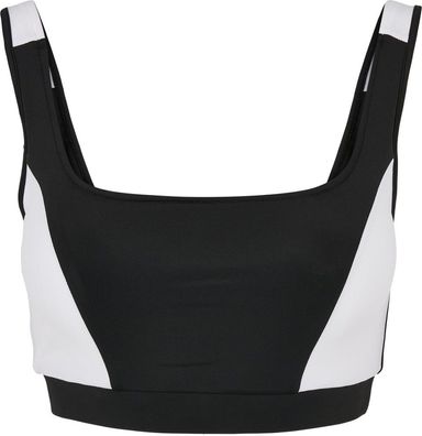 Urban Classics Damen Ladies Color Block Bra Black/White