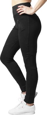 Urban Classics Damen Leggings Ladies Interlock High Waist Leggings Black