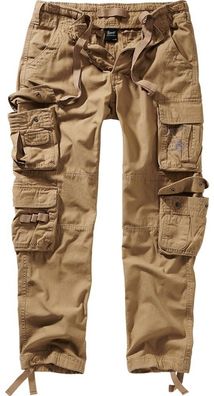 Brandit Men Pure Slim Fit Trousers Beige