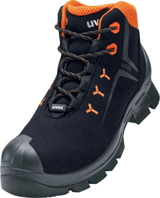 Uvex 2 Stiefel S3 65292 Schwarz, Orange (65292)