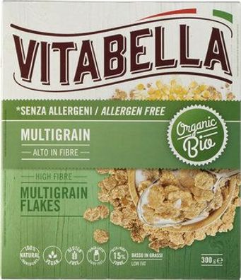 Vitabella 6x Vitabella Bio Mehrkorn Flakes glutenfrei 300g