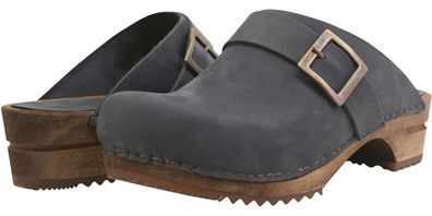 Sanita Damen Offener Clog Wood-Urban Open Blueberry