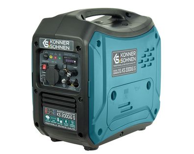 Könner & Söhnen KS 2000iG S GAS+Benzin Inverter Stromerzeuger Stromaggregat 2000W