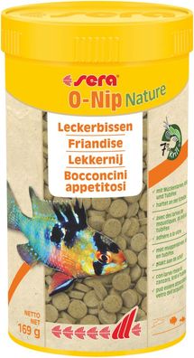 Sera O-Nip Nature 250ml Futter Hafttabletten als Leckerbissen für Zierfische