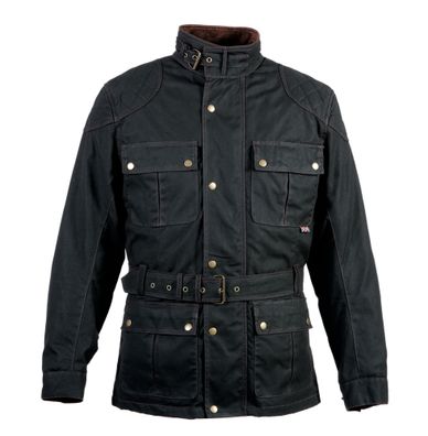 Bores Jacket Trophy Pro 2 Classic Herren Wachsjacke lang Black