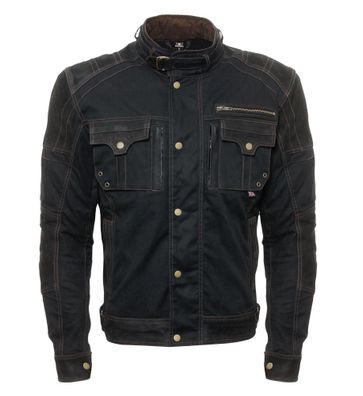 Bores Jacket Max Herren Wachsjacke Black