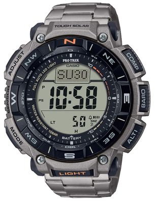 Casio Pro Trek Armbanduhr Outdooruhr PRG-340T-7ER Titanband