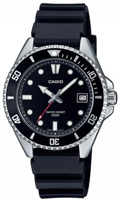 Casio Herren Armbanduhr MDV-10-1A1VEF Resinband schwarz