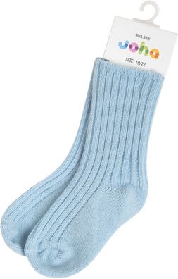 Joha Kinder Socken Wollsocken Hellblau