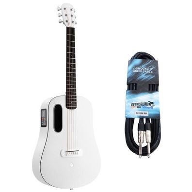 Lava Music Gitarre ME Play 36 Zoll Frost White mit Kabel