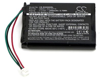 Ersatzakku - CS-SGX600SL - SHURE MXW1 / 95A16715 - 3,7 Volt 850mAh Li-ion