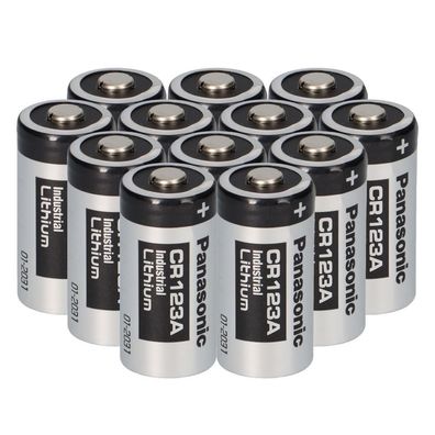 12x Panasonic 3V CR123A DL123A Batterien CR17345 Ultra Lithium Foto Bulk