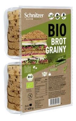 Schnitzer Glutenfreiheit 3x Bio Brot Grainy 430g