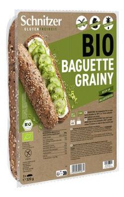 Schnitzer Glutenfreiheit 3x Bio Baguette Grainy 320g