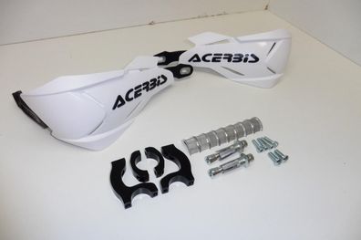 Handprotektoren X-Factory Handschutz handguards Mx Enduro Cross Sumo weiß-sw