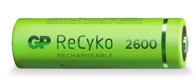 GP - ReCyko+ - 270AAHC - AA Mignon - 1,2 Volt 2600mAh Ni-MH - lose