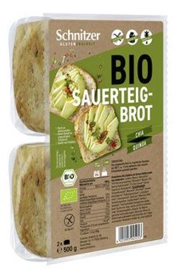 Schnitzer Glutenfreiheit 6x Bio Sauerteigbrot mit Chia & Quinoa 2x250g