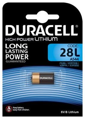 Duracell - Photo - 28L / PX28 / 2CR1/3N - 6 Volt 150mAh Lithium - 1er Blister