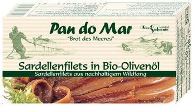 Pan do Mar 3x Sardellenfilets in Bio-Olivenöl 50g