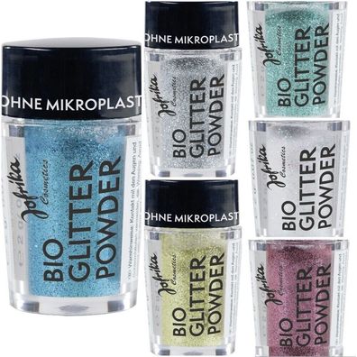 Jofrika Cosmetics - Bio Glitter Powder, Feinglitter Streuer, Biologisch abbaubar