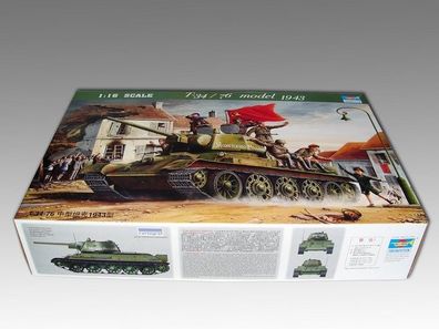 Trumpeter T-34/76 1943 Panzer 9360903 in 1:16 Trumpeter 0903 00903 Bausatz