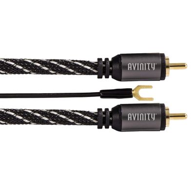 Avinity 2m Cinch-Kabel + Remote-Leitung Masse 2x RCA-Stecker HiFi Plattenspieler