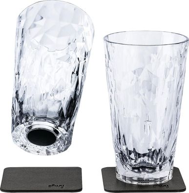 Silwy Magnet-Kunststoffgläser Longdrink 2er-Set Hightech transparent