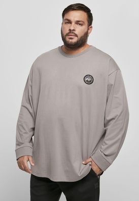 Urban Classics Longsleeve Hiking Patch LS Asphalt Grey