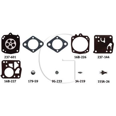 Original Membranen - RB KIT für Vergaser: HS - Tillotson / (vgl.) Orig. RK-32HS
