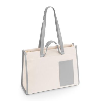 Original Audi Shopper Tragetasche Damen Handtasche creme/grau 3152400100