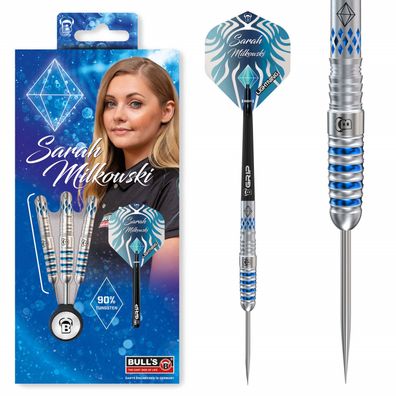 BULL'S Sarah Milkowski Steel Dart 22 Gr. | Pro Dartpfeil Steel Dart Darts