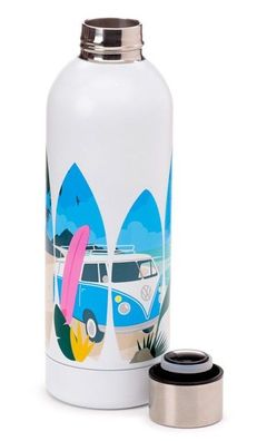 NEU Volkswagen VW T1 Bulli Waves Are Calling Thermo Trinkflasche 530ml