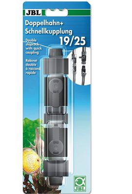 JBL Doppelhahn + Schnellkupplung 19/25 für Aquarienfilter