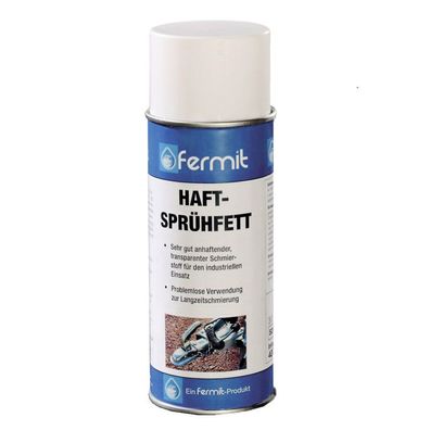 Fermit Haft-Sprühfett 400 ml Dose, 70265 Schmiermitte, Kettenspray,