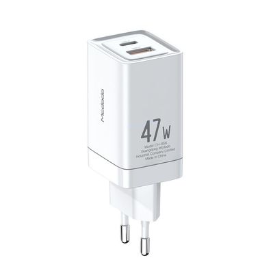 Mcdodo 47W GaN Wandladegerät 1x PD USB-C (Typ-C) 1x USB Anschluss Handy-Ladegerät