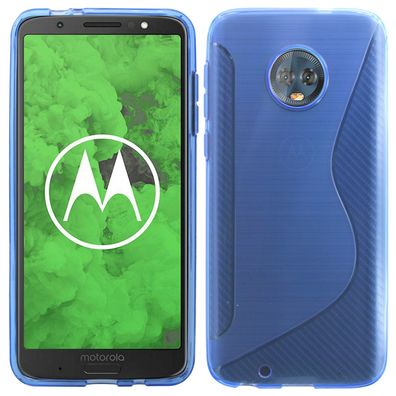 cofi1453® S-Line Hülle Bumper kompatibel mit Motorola MOTO G6 PLUS Silikonhülle
