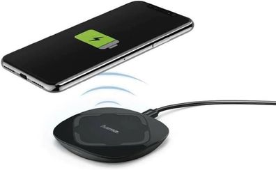 Kabelloses Ladegerät von Hama - Wireless Charging mit 10W in Schwarz