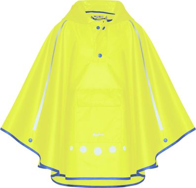 Playshoes Kinder Regenponcho faltbar neongelb