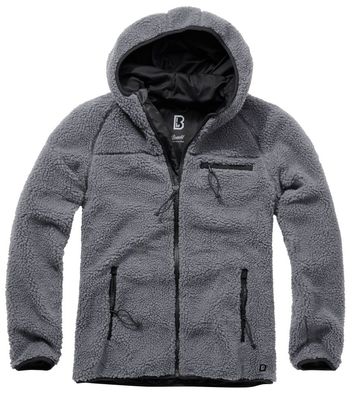 Brandit Jacke Teddyfleece Worker Jacket in antracite