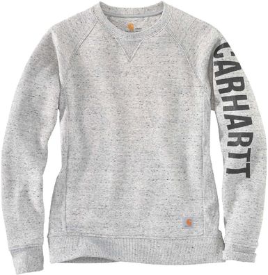 Carhartt Damen Sweatshirt Clarksburg Crewneck Asphalt Heather Nep