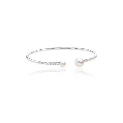 Luna-Pearls - 104.0250 - Armband - Süßwasser-Zuchtperle - 750 Weißgold