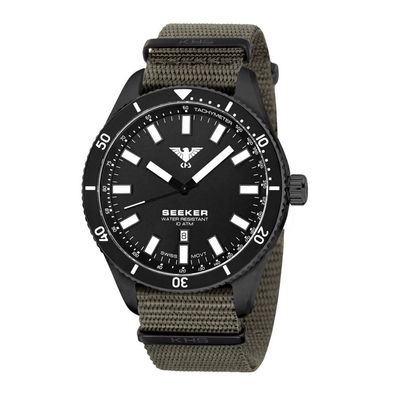 KHS - KHS. SEEBS. NSGO - Armbanduhr - Herren - Quarz - Seeker Black Steel