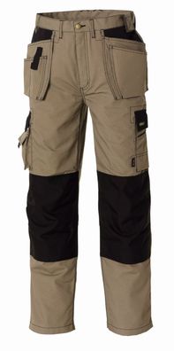 teXXor Canvas-Bundhose Panama Khaki/Schwarz