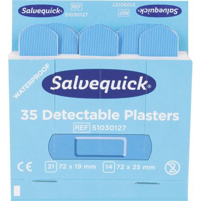 Cederroth 51030127 Salvequick Pflaster-Nachfüllpackung, detektierbar