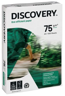 Discovery 834279A75S Kopierpapier Discovery - A4, holzfrei, 75g/qm, weiß, 2-fach