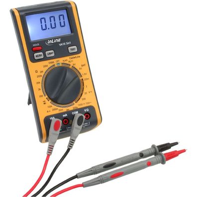 InLine® 43115 Multimeter 3-in-1, mit RJ45 / RJ11 Kabeltester und Batterietester